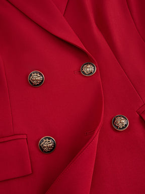 Blazer doppiopetto da donna - Stile classico con bottoni raffinati - Abbigliamento professionale e sofisticato, adatto sia per occasioni formali che quotidiane
