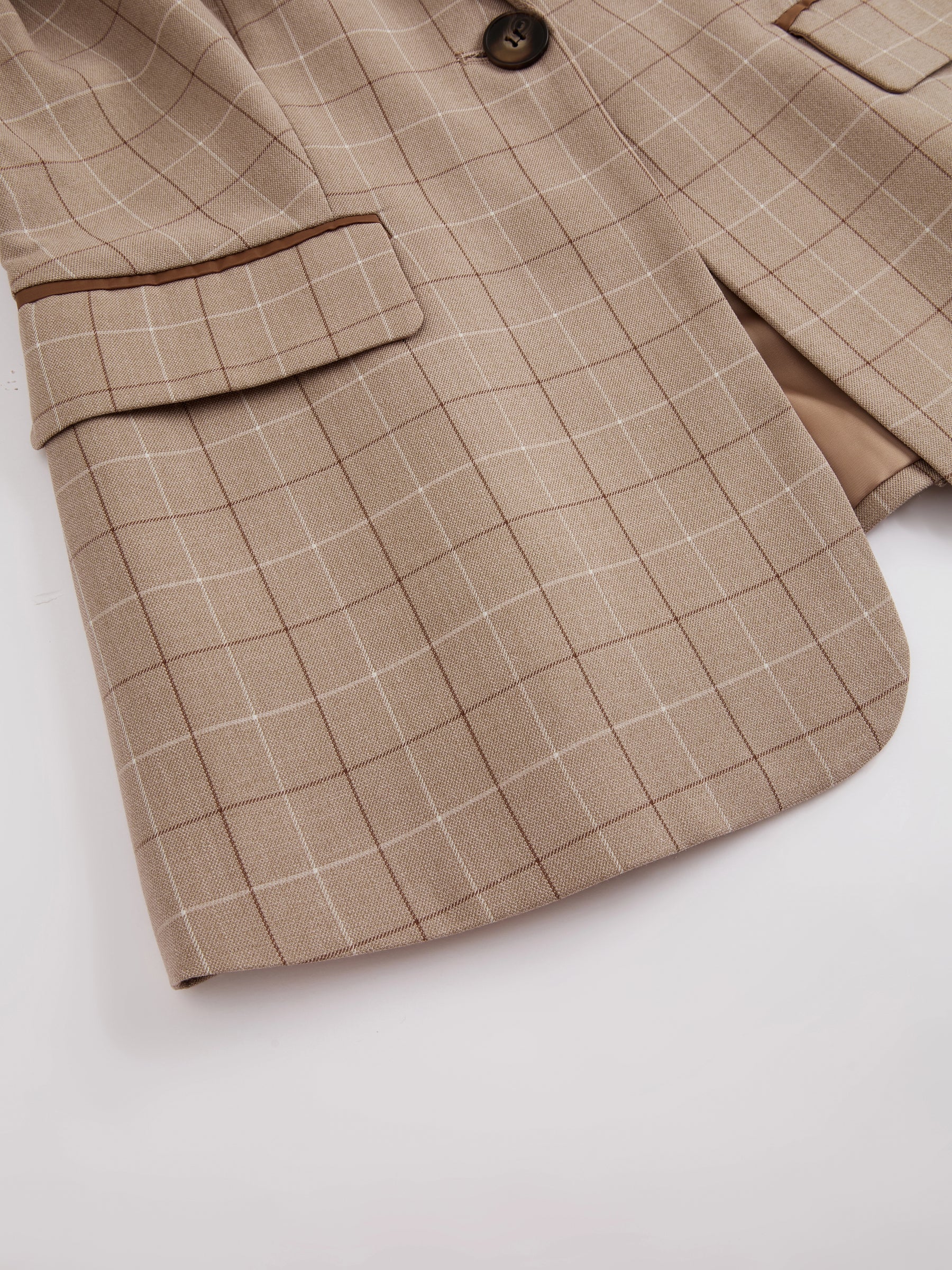 Tuta Donna Elegante - Giacca con Motivo e Pantaloni per Look Sophisticato