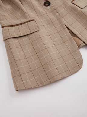 Tuta Donna Elegante - Giacca con Motivo e Pantaloni per Look Sophisticato