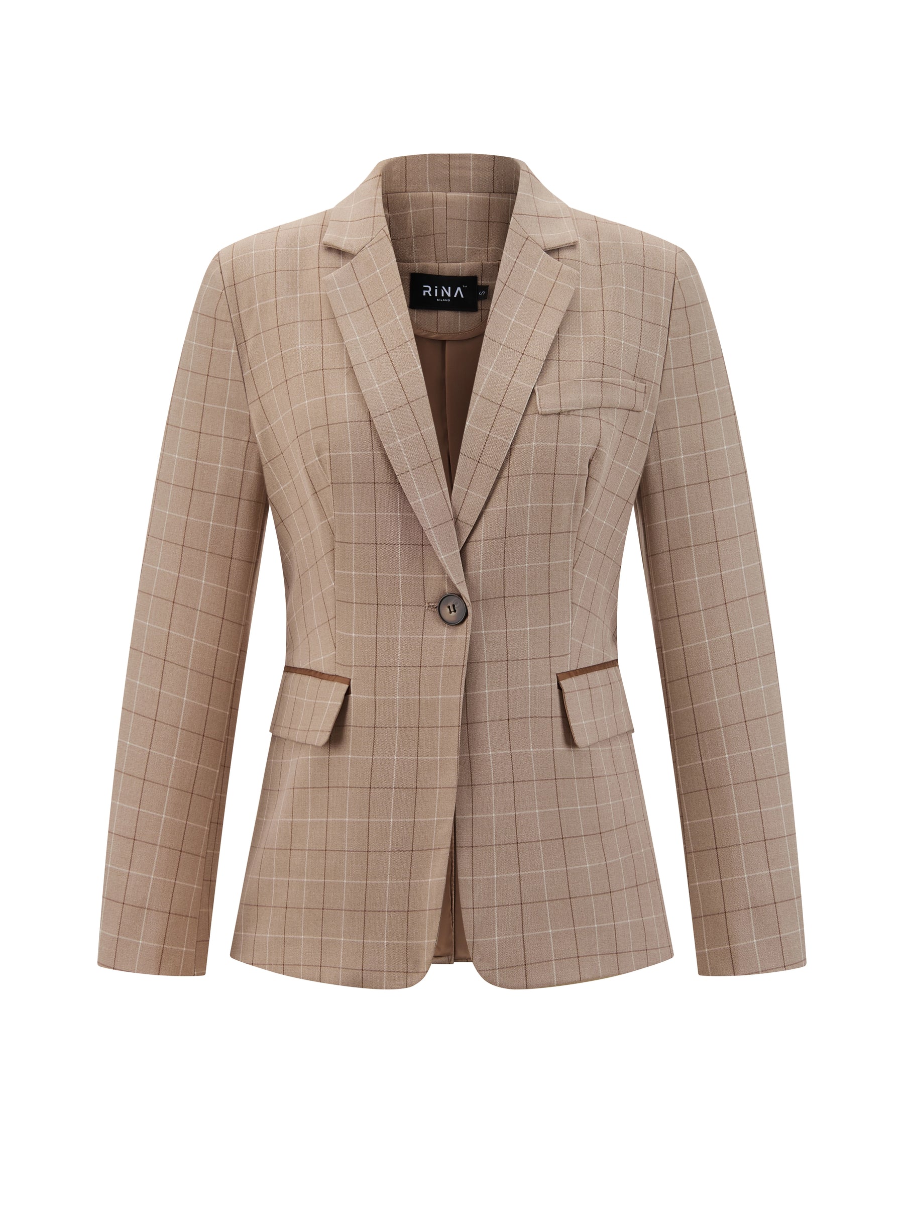 Tuta Donna Elegante - Giacca con Motivo e Pantaloni per Look Sophisticato