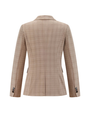 Tuta Donna Elegante - Giacca con Motivo e Pantaloni per Look Sophisticato