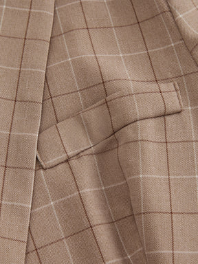 Tuta Donna Elegante - Giacca con Motivo e Pantaloni per Look Sophisticato