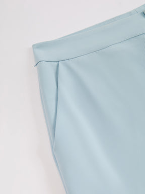 Set Blazer e Pantaloni Donna - Design con Pieghe Frontali per Stile Professionale