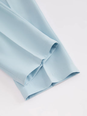 Set Blazer e Pantaloni Donna - Design con Pieghe Frontali per Stile Professionale