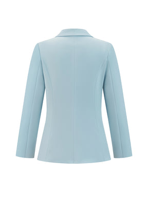 Set Blazer e Pantaloni Donna - Design con Pieghe Frontali per Stile Professionale