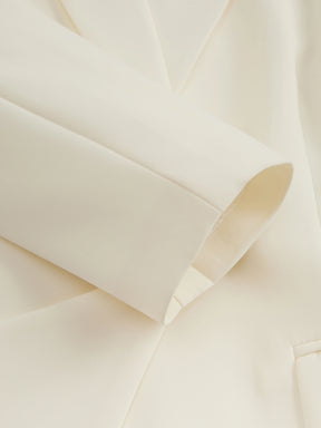 Set Blazer e Pantaloni Donna - Design con Pieghe Frontali per Stile Professionale