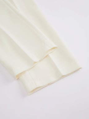 Set Blazer e Pantaloni Donna - Design con Pieghe Frontali per Stile Professionale