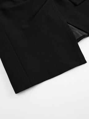 Set Blazer e Pantaloni Donna - Design con Pieghe Frontali per Stile Professionale