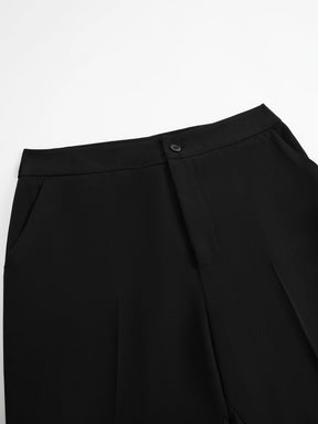 Set Blazer e Pantaloni Donna - Design con Pieghe Frontali per Stile Professionale