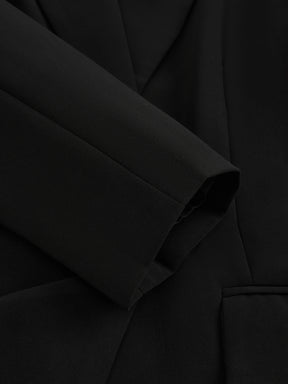 Set Blazer e Pantaloni Donna - Design con Pieghe Frontali per Stile Professionale