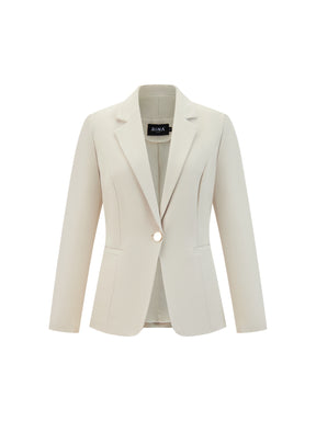Blazer slim fit da donna: elegante blazer monopetto, adatto per l'ufficio e le occasioni formali.