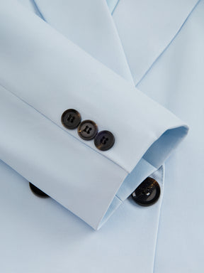 Blazer Donna Corto Doppiopetto - Giacca Cropped Elegante per Ufficio e Stile Quotidiano