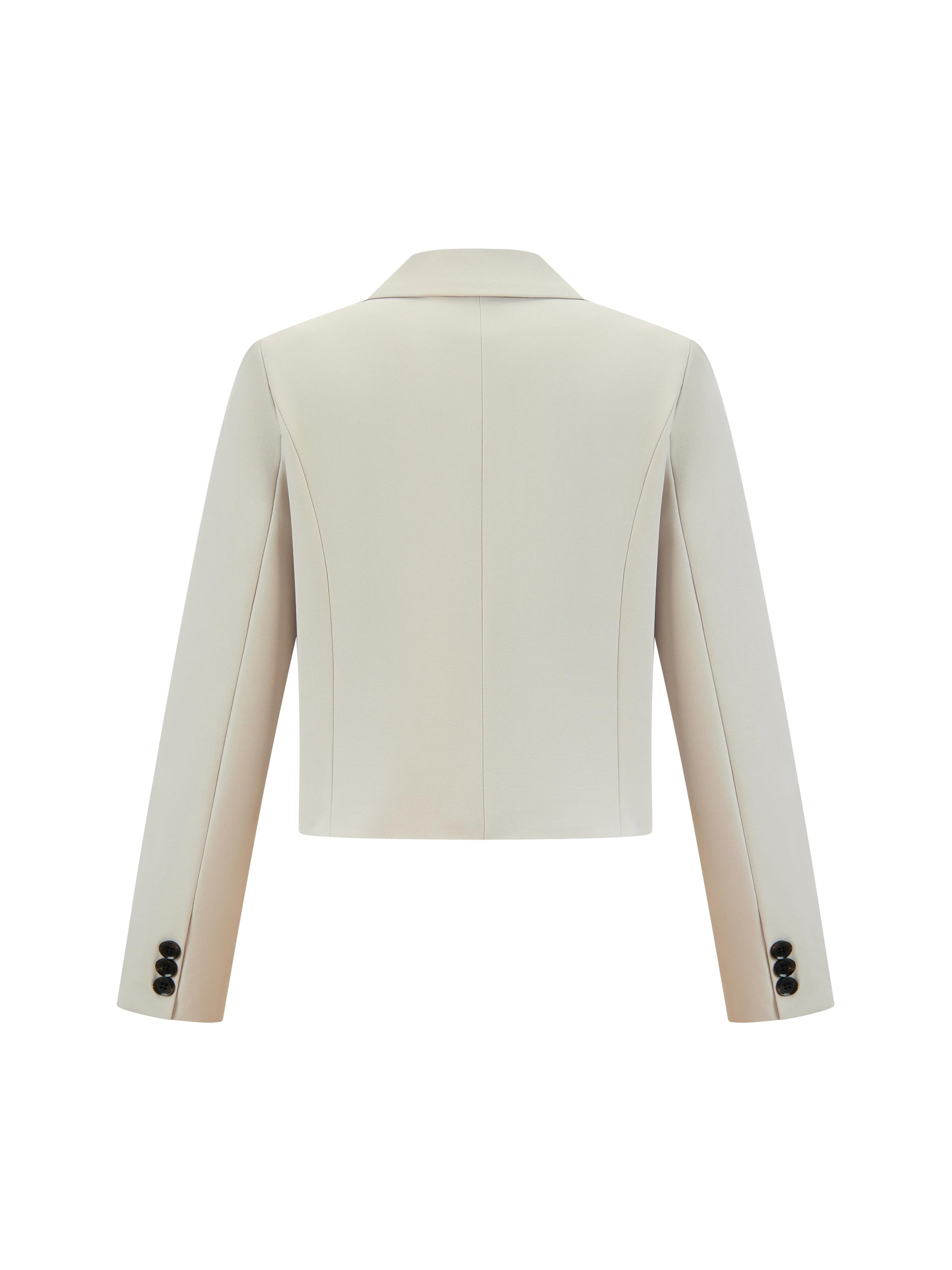 Blazer Donna Corto Doppiopetto - Giacca Cropped Elegante per Ufficio e Stile Quotidiano