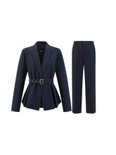 Giacca e Pantaloni Donna - Completo Professionale con Cintura per il Guardaroba