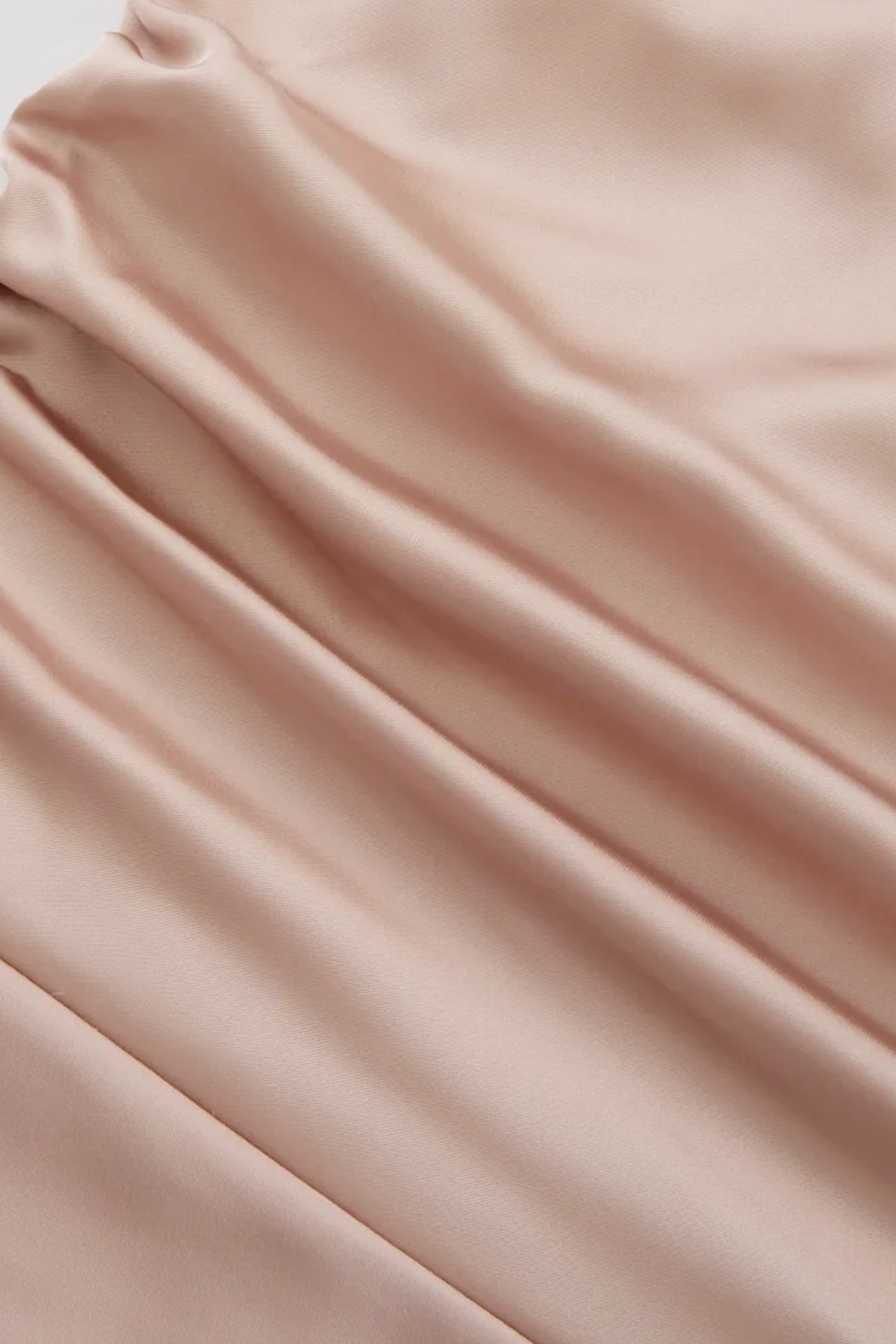 Abito Lungo Monospalla in Satin con Spacco - Eleganza Senza Tempo per Matrimoni e Serate -4