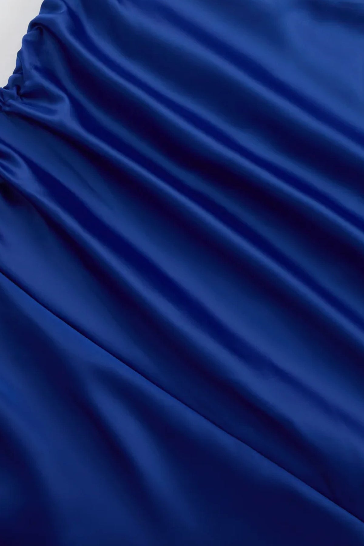 Abito Lungo Monospalla in Satin con Spacco - Eleganza Senza Tempo per Matrimoni e Serate -5