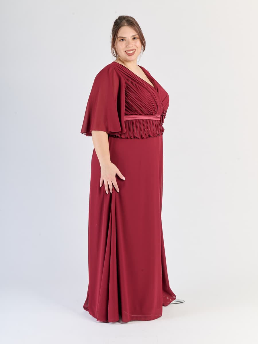 Abito Bordo elegante, taglia unica, colore vibrante