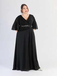 Abito Nero elegante, taglia unica, colore intenso