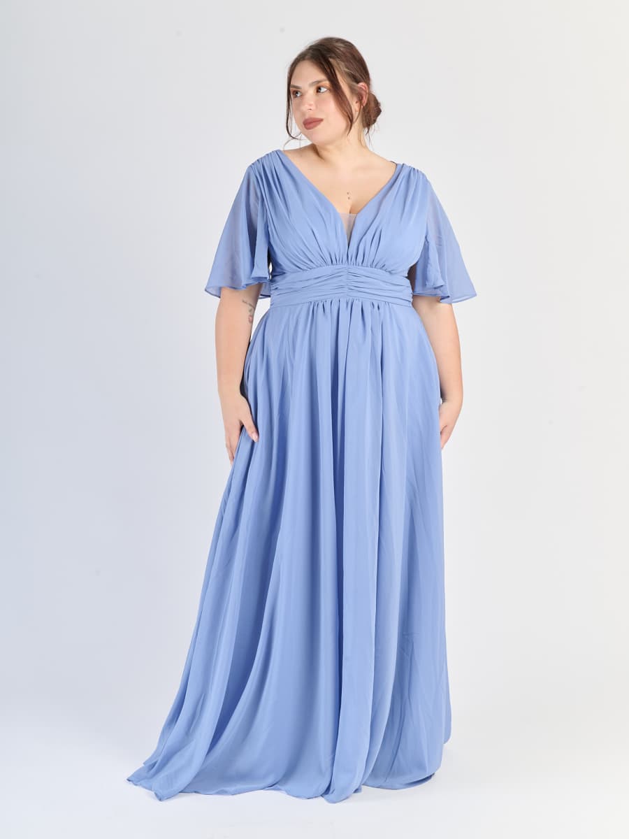 Abito lungo plus size Lavanda