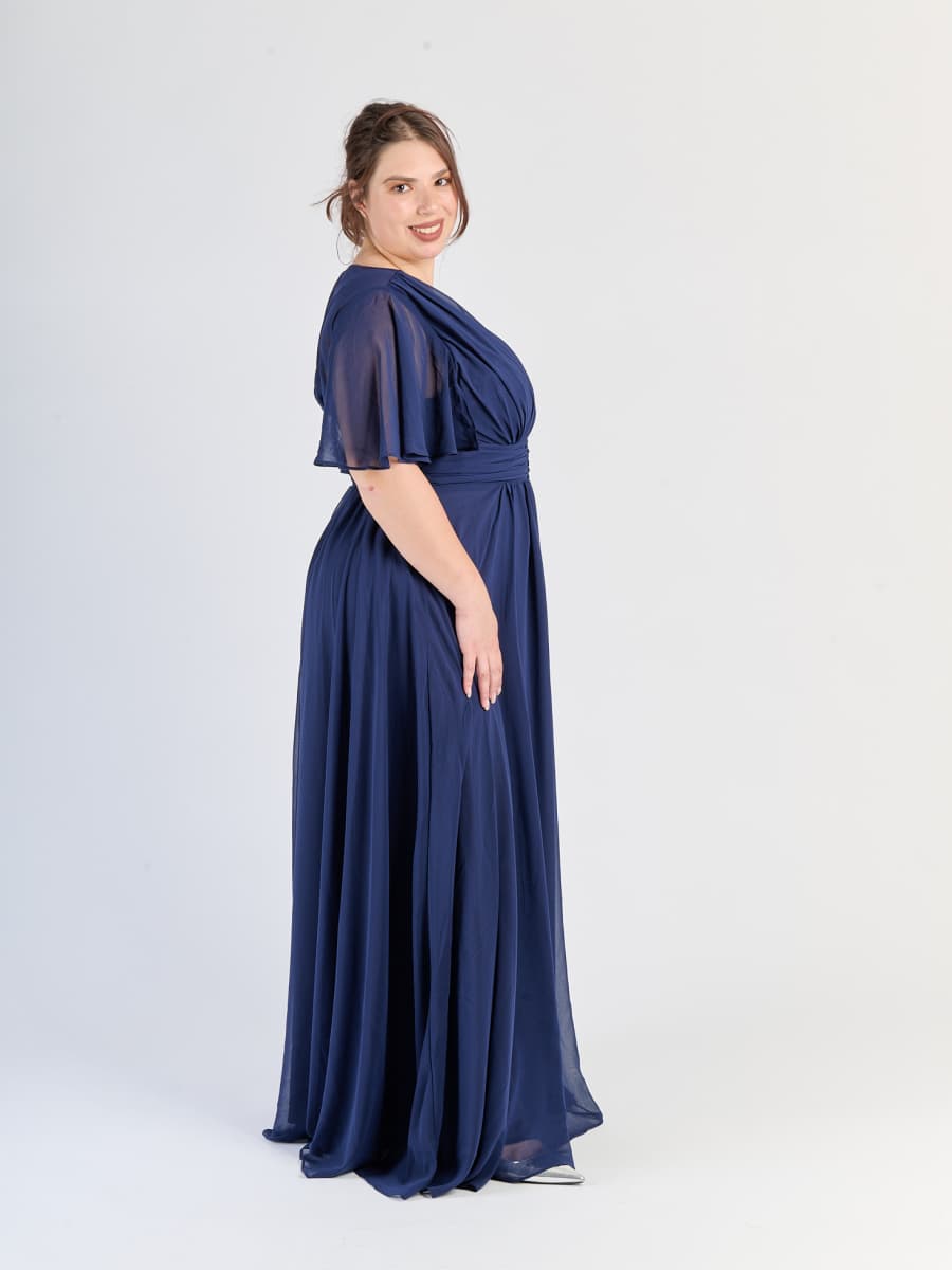 Abito lungo plus size Navy