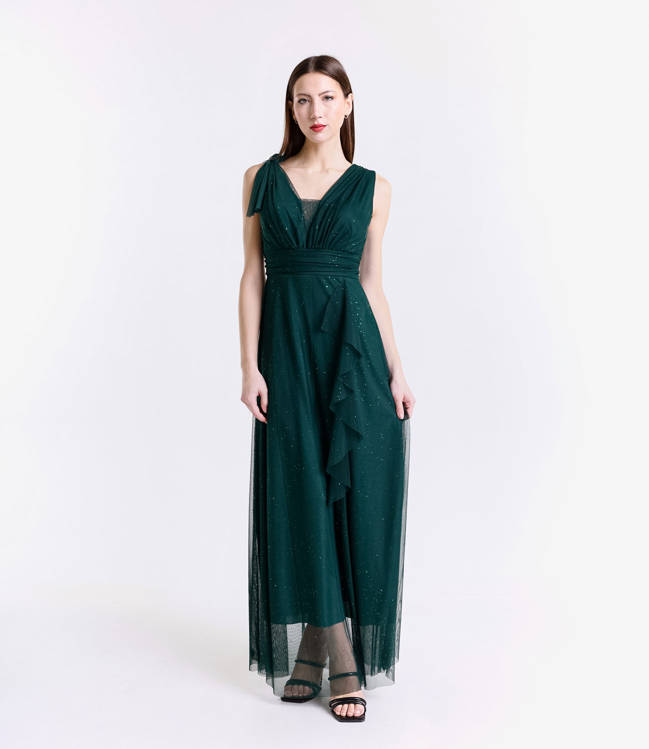 Abito verde.S da cerimonia, modello senza spalline rinfrescante