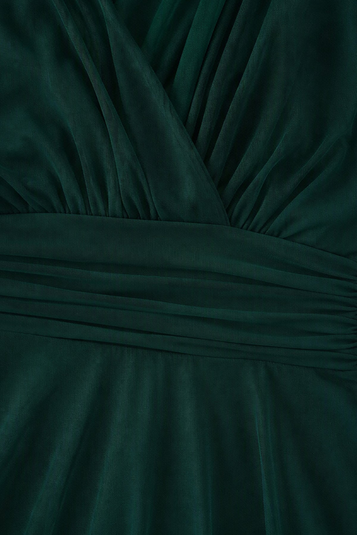 Abito da damigella in tulle con scollo a V Flavia -5