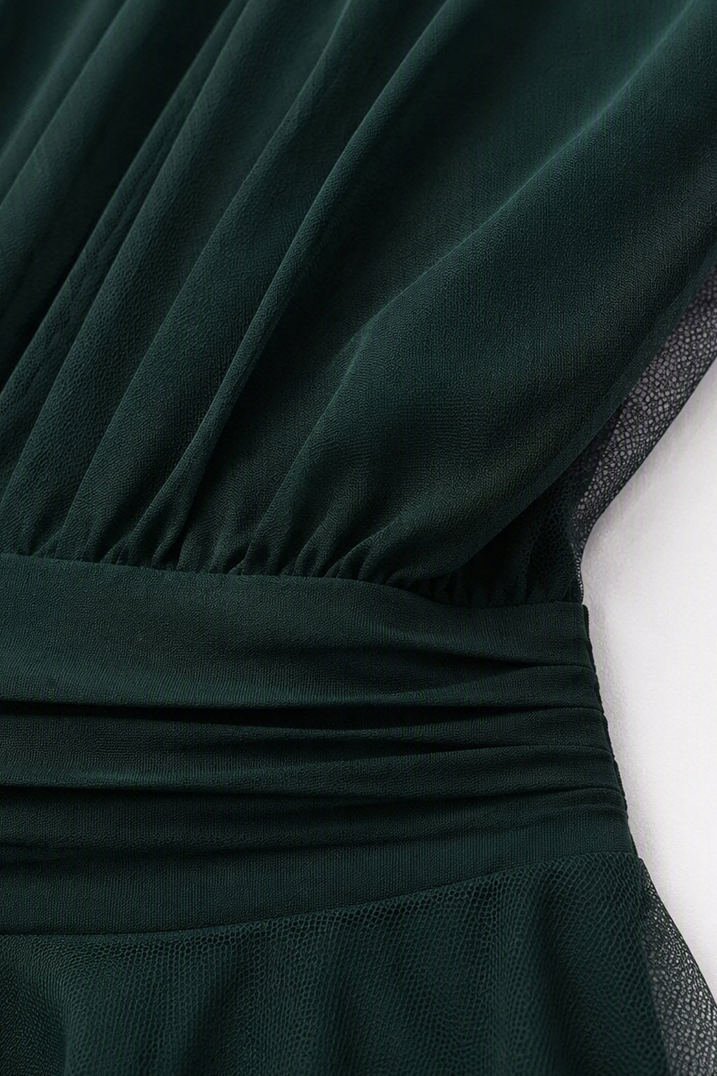 Abito lungo in tulle monospalla Lily -7