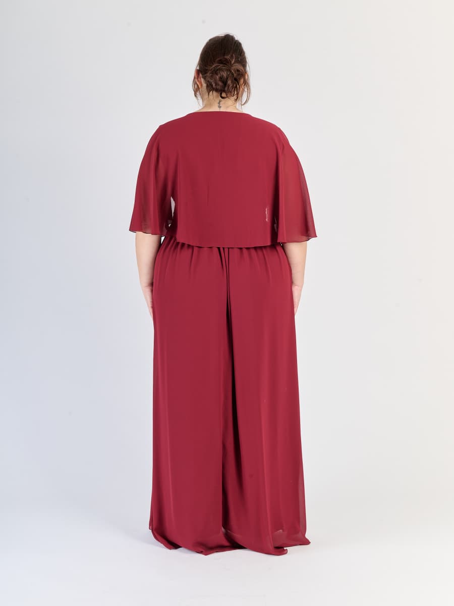 Vestito Bordo da sera, silhouette Suggestiva