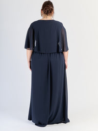 Vestito Navy da sera, silhouette accattivante