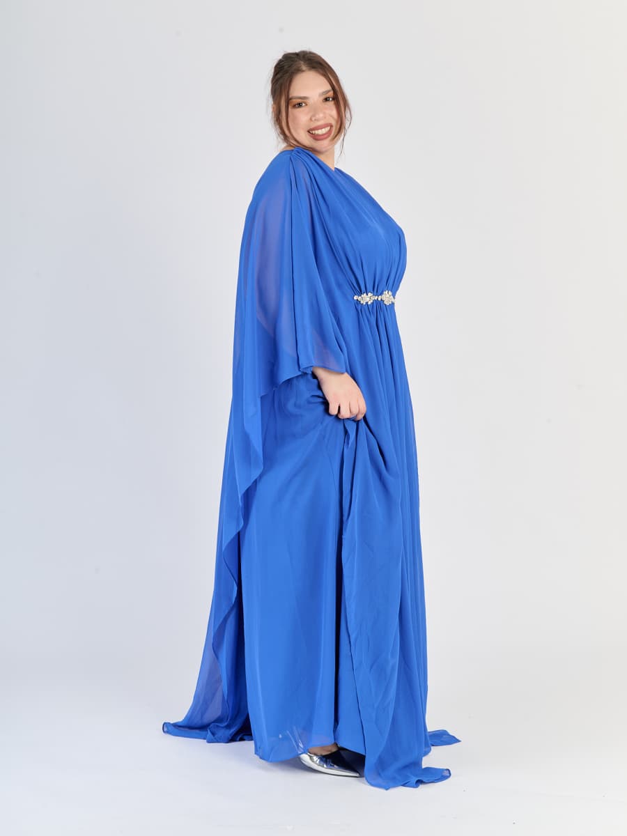 Vestito elegante Bluette, ideale per occasioni formali, flusso delicato