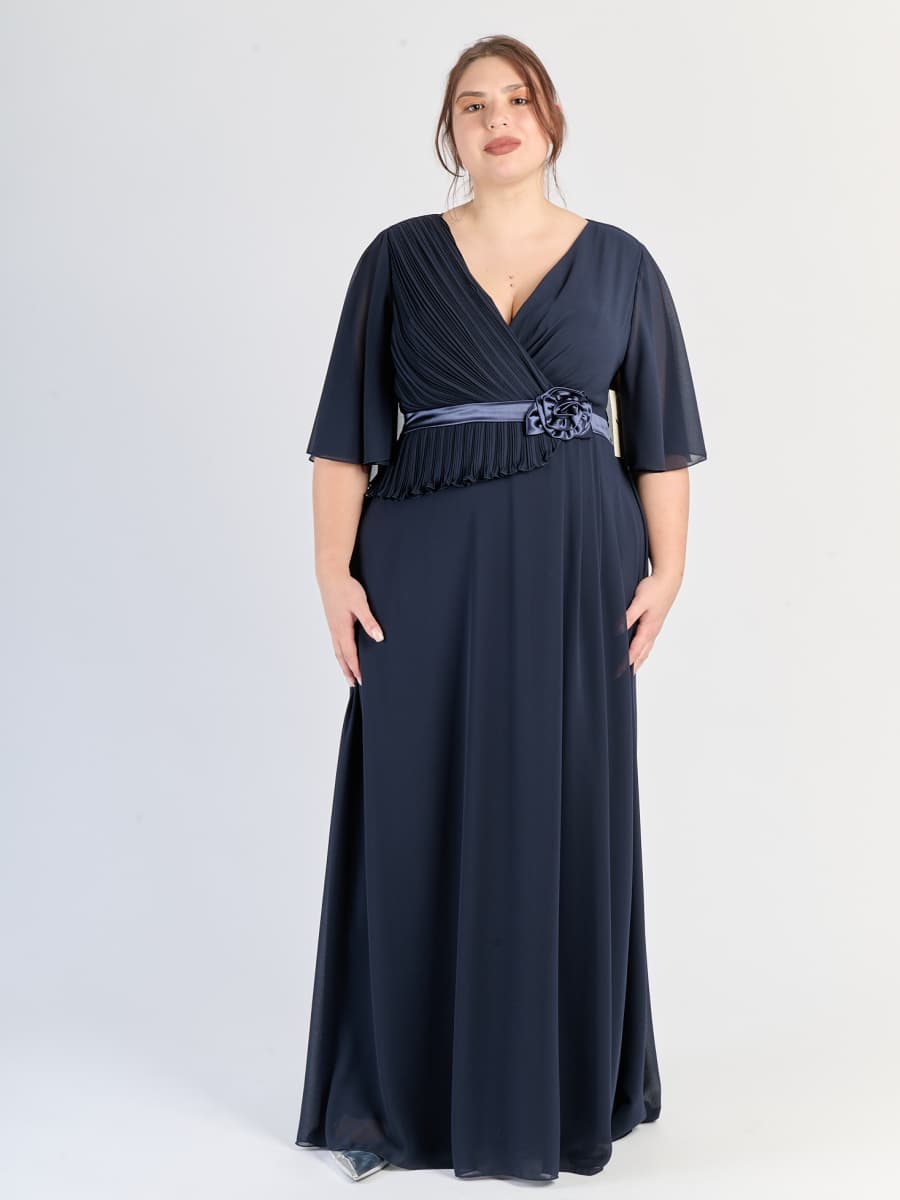 Vestito formale Navy, design elegante, stile intenso