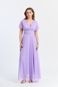 Vestito lilla trasparente, perfetto per feste romantiche