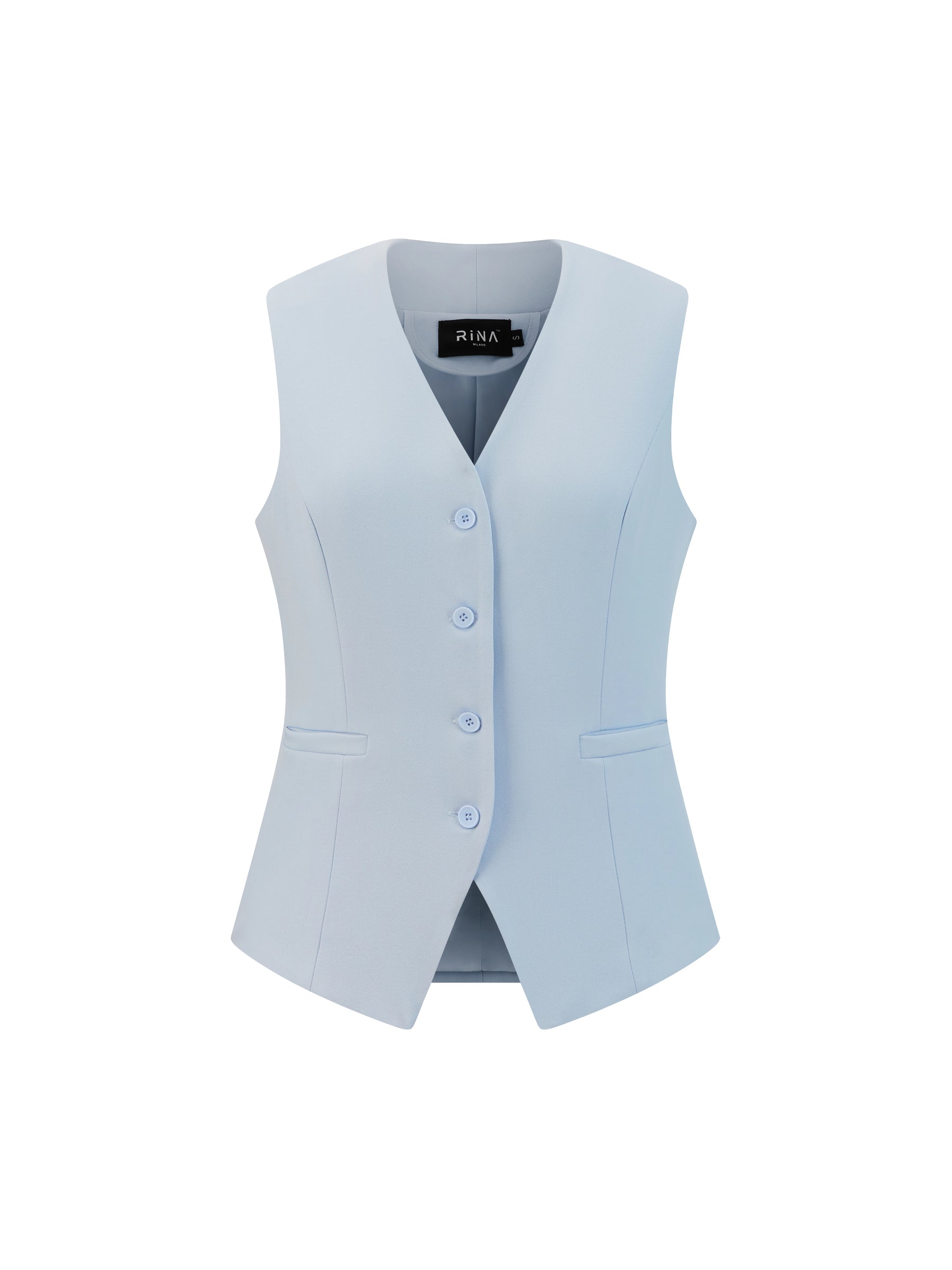 Gilet Donna Elegante a Collo V - Modello Slim Fit per Ufficio e Combinazioni