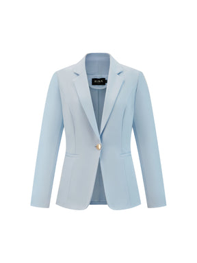 Blazer slim fit da donna: elegante blazer monopetto, adatto per l'ufficio e le occasioni formali.