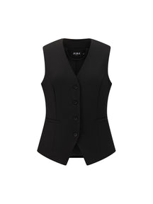 Gilet Donna Elegante a Collo V - Modello Slim Fit per Ufficio e Combinazioni