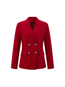 Blazer doppiopetto da donna - Stile classico con bottoni raffinati - Abbigliamento professionale e sofisticato, adatto sia per occasioni formali che quotidiane