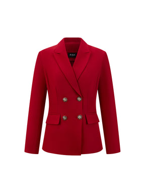 Blazer doppiopetto da donna - Stile classico con bottoni raffinati - Abbigliamento professionale e sofisticato, adatto sia per occasioni formali che quotidiane
