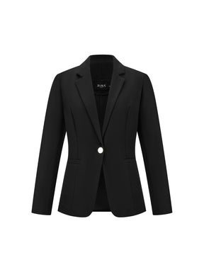 Blazer slim fit da donna: elegante blazer monopetto, adatto per l'ufficio e le occasioni formali.
