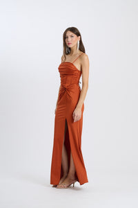 Abito Avirelle – Senza spalline drappeggiato con nodo