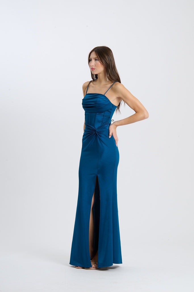 Abito Avirelle – Senza spalline drappeggiato con nodo