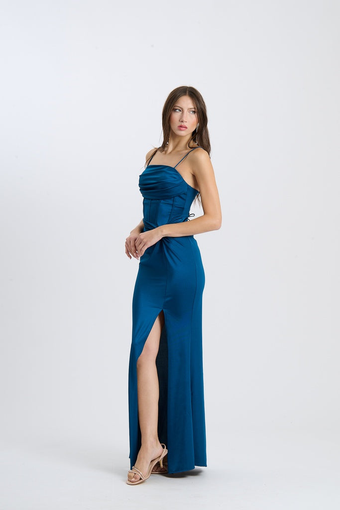 Abito Avirelle – Senza spalline drappeggiato con nodo