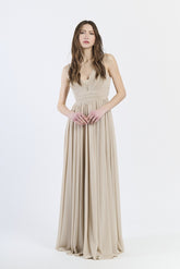 Abito da damigella ampio lungo CHIFFON Zoe