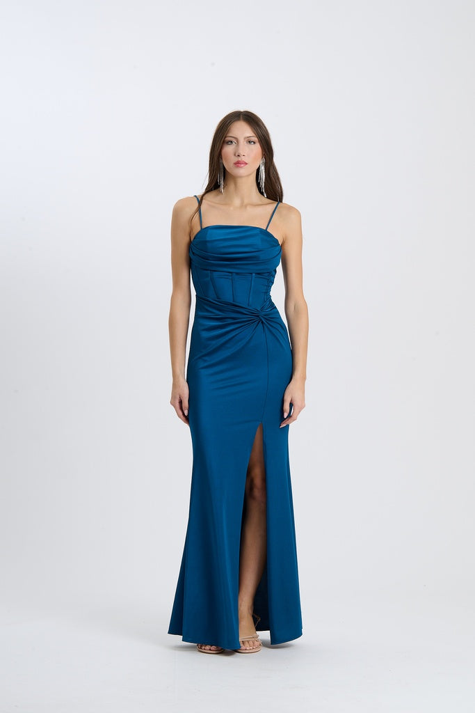 Abito Avirelle – Senza spalline drappeggiato con nodo