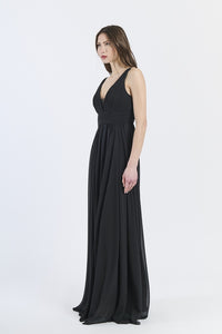 Abito da damigella ampio lungo CHIFFON Zoe