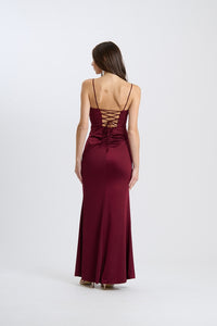 Abito Avirelle – Senza spalline drappeggiato con nodo