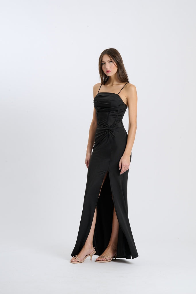 Abito Avirelle – Senza spalline drappeggiato con nodo