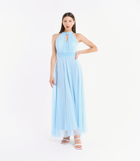 Abito lungo in tulle cut out Lucrezia