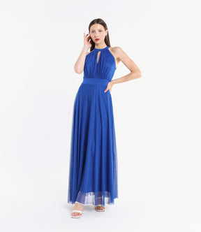 Abito lungo in tulle cut out Lucrezia
