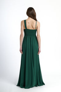 Abito lungo in tulle asimmetrico Luna