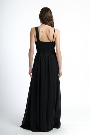 Long asymmetrical tulle dress Luna